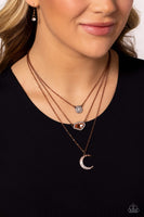 Paparazzi Accessories Lunar Lineup - Copper Necklace