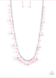 Paparazzi Accessories There’s Always Room At The Top Pink Pearl Necklace