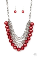 Paparazzi Accessories One-Way WALL STREET Red Necklace