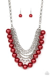 Paparazzi Accessories One-Way WALL STREET Red Necklace