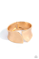 Paparazzi Accessories Sheared Sass - Gold Bracelet