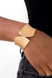 Paparazzi Accessories Sheared Sass - Gold Bracelet
