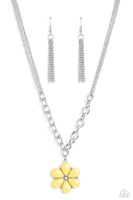 Paparazzi Accessories Dazzling Dahlia - Yellow Necklacev