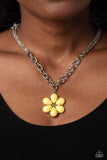 Paparazzi Accessories Dazzling Dahlia - Yellow Necklacev