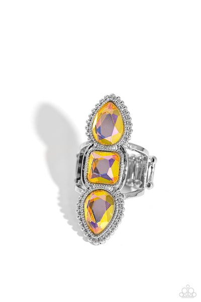 Paparazzi Accessories Dazzling Direction - Yellow Ring
