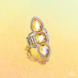 Paparazzi Accessories Dazzling Direction - Yellow Ring
