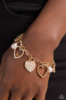 Paparazzi Accessories GLOW Your Heart - Gold Bracelet