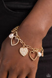 Paparazzi Accessories GLOW Your Heart - Gold Bracelet