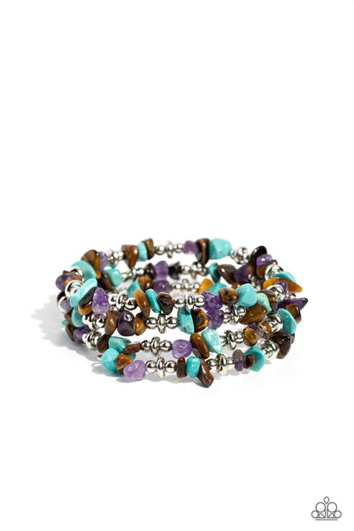 Paparazzi Accessories Stacking Stones - Brown Bracelet