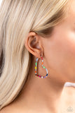 Paparazzi Accessories Striped Sweethearts - Multi Heart Earring