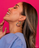 Paparazzi Accessories Striped Sweethearts - Multi Heart Earring