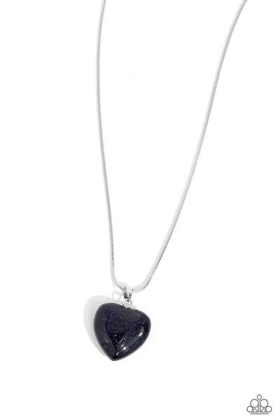 Paparazzi Accessories Prismatic Pastime - Blue Heart Necklace