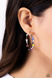 Paparazzi Accessories Affectionate Actress - Orange Hoop Earring
