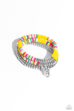 Paparazzi Accessories Peaceful Potential - Yellow Bracelet