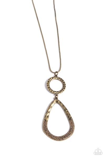 Paparazzi Accessories Focused Fashion - Brass Necklace