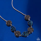 Paparazzi Accessories Druzy Demand - Silver Necklace