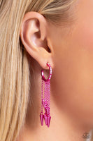 Paparazzi Accessories Piquant Punk - Pink Earring