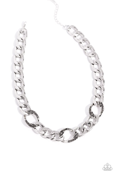 Paparazzi Accessories Gleaming Harmony - Silver Necklace
