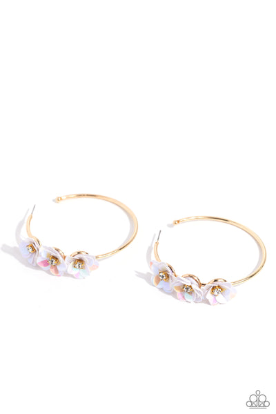 Paparazzi Accessories Ethereal Embellishment - Gold Hoop Earring