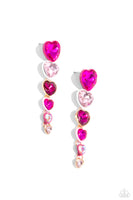 Paparazzi Accessories Cascading Casanova - Pink Earring