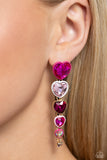 Paparazzi Accessories Cascading Casanova - Pink Earring
