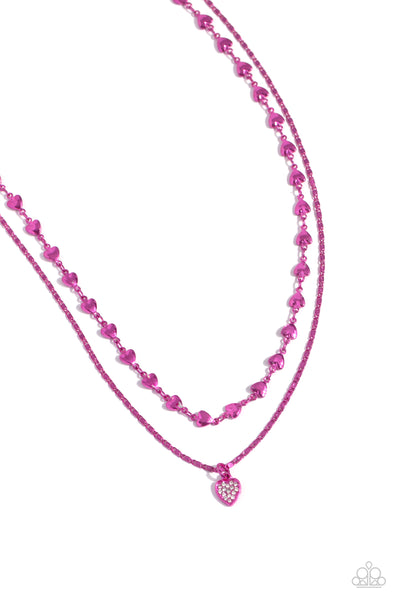 Paparazzi Accessories Cupid Combo - Pink Necklace