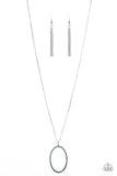 Paparazzi Accessories A Dazzling Distraction - Green Necklace Set