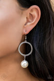 Paparazzi Accessories Grand Central Chic White Earring