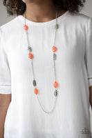 Paparazzi Accessories Beachfront Beauty Orange Necklace