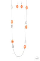 Paparazzi Accessories Beachfront Beauty Orange Necklace