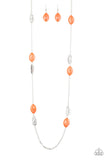 Paparazzi Accessories Beachfront Beauty Orange Necklace