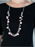 Paparazzi Accessories There’s Always Room At The Top Pink Pearl Necklace