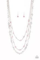 Paparazzi Accessories Metro Mixer Pink Necklace