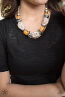 Paparazzi Accessories In Good Glazes Necklace Set Peach