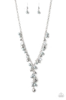 Paparazzi Accessories Vintage Heartthrob Silver Necklace Set