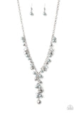 Paparazzi Accessories Vintage Heartthrob Silver Necklace Set