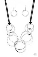 Paparazzi Accessories Spiraling Out of COUTURE Silver Necklace