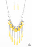 Paparazzi Accessories Roaring Riviera Yellow Necklace Set
