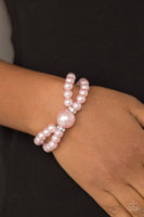 Paparazzi Accessories Romantic Redux - Pink Beads Rhinestones Bracelet