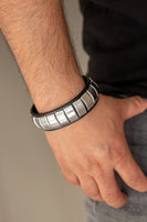 Paparazzi Accessories Moto Mode Black Urban Bracelet