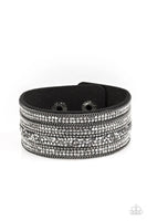 Paparazzi Accessories Really Rock Band Black Urban Bracelet