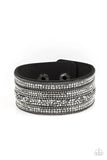 Paparazzi Accessories Really Rock Band Black Urban Bracelet