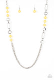 Paparazzi Accessories CACHE Me Out - Yellow Necklace