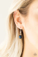 Paparazzi Accessories Uptown Talker Blue Necklace Set
