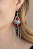 Paparazzi Accessories Floating On HEIR Red Earring