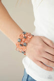 Paparazzi Accessories Crystal Charisma - Orange Bracelet