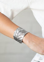 Paparazzi Accessories Where Theres a QUILL, Theres a Way - Silver Bracelet
