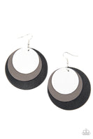 Paparazzi Accessories Leather Forecast Black Earring
