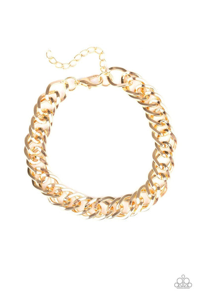Paparazzi Accessories On The Ropes Gold Bracelet