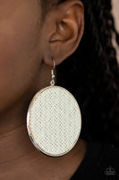 Paparazzi Accessories Wonderfully Woven - White Earring